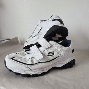 Skechers Men's Afterburn Sneakers Walking Shoes Adjustable Memory Foam 10.5